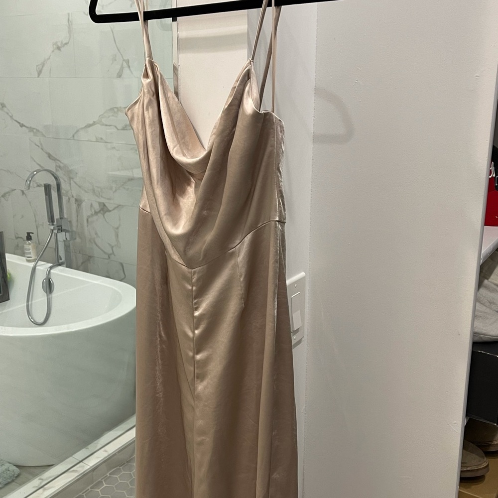 Champagne Jumpsuit Lulus